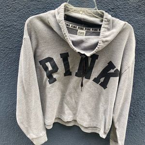 PINK Cowl Neck Long Sleeve Top